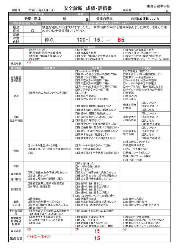 企業様向け講習 東部自動車学校 沼津 免許 教習所